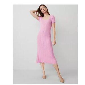 NWT Ann Taylor Scoop Neck Sweater Dress - Clean Lilac Size L